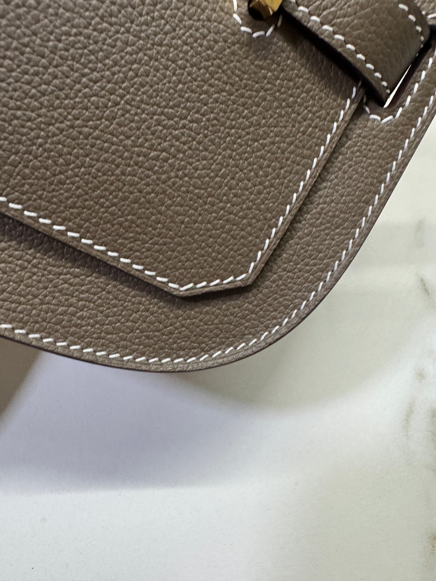 HERMES Jypsiere Mini 大象灰 金扣 evercolor 18 etoupe GHW