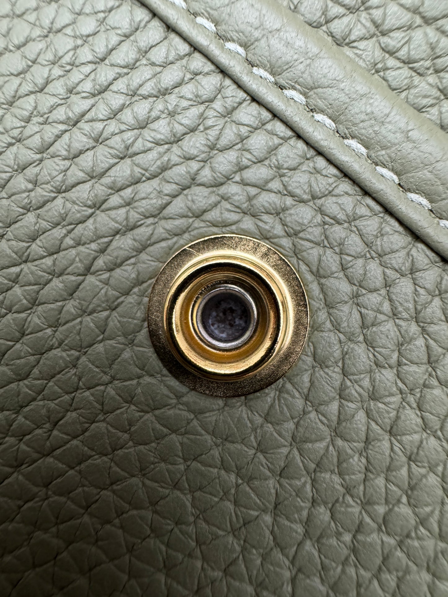 HERMES Evelyne 33 鼠尾草綠金扣 Q1 Sauge GHW