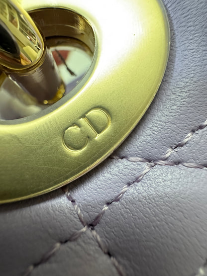 DIOR Mini Lady Dior 紫色羊皮