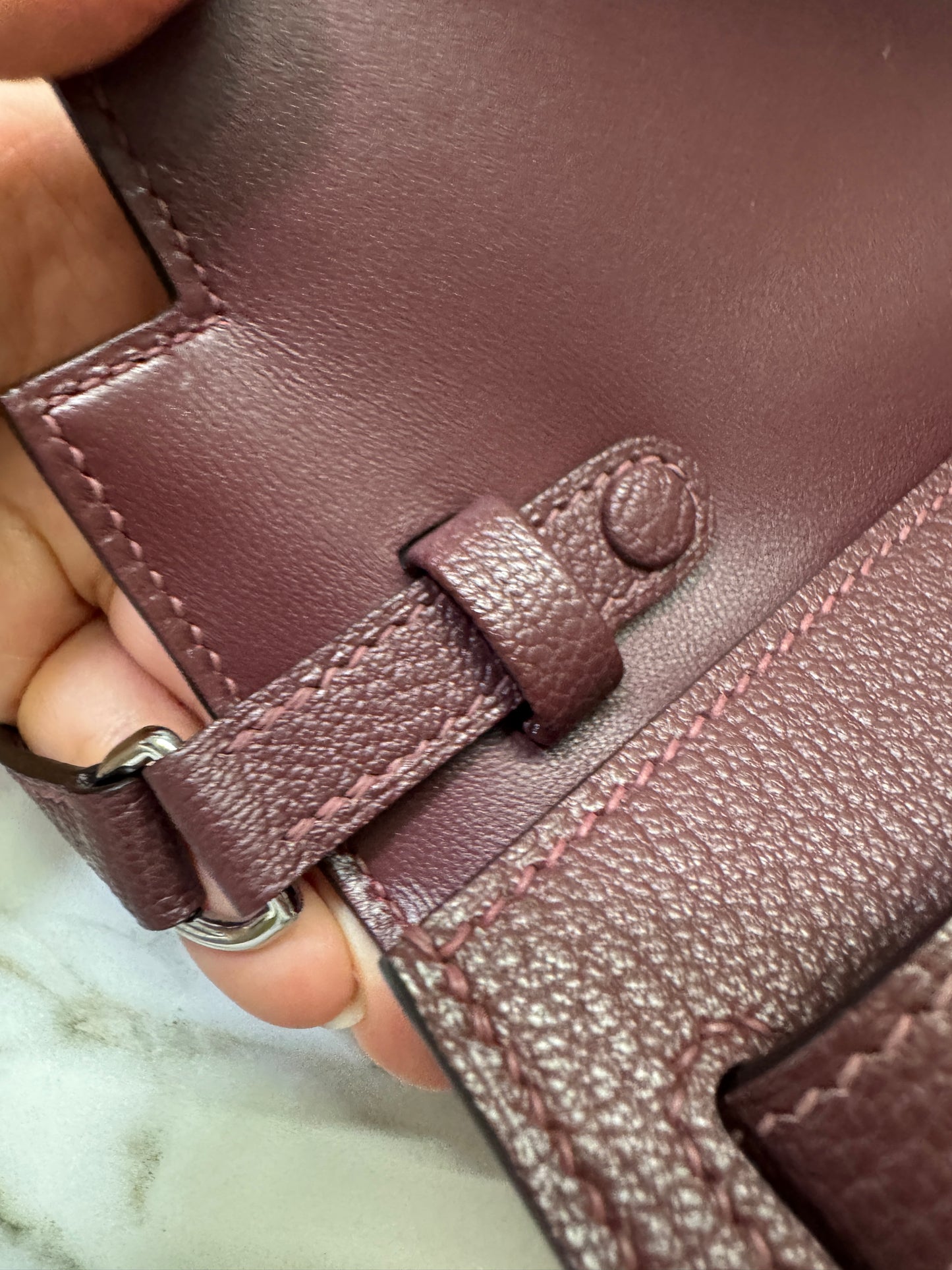 HERMES Kelly Elan 山羊皮 愛馬仕紅 Rough H PHW