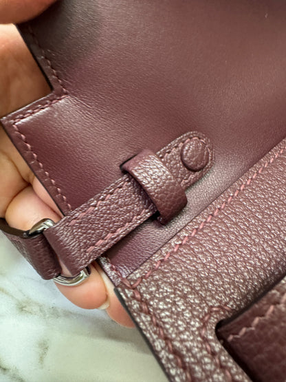 HERMES Kelly Elan 山羊皮 愛馬仕紅 Rough H PHW