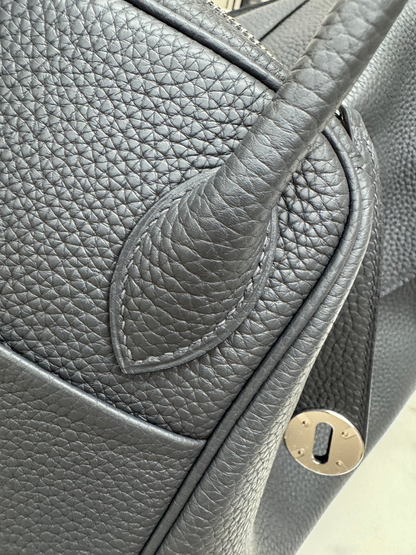 HERMES Lindy 30 石墨灰銀扣 TC 88 Graphite PHW