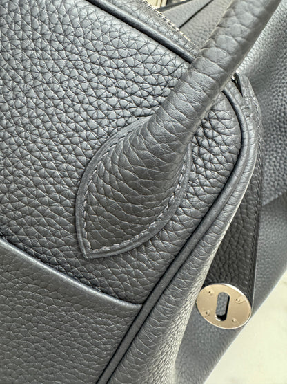 HERMES Lindy 30 石墨灰銀扣 TC 88 Graphite PHW