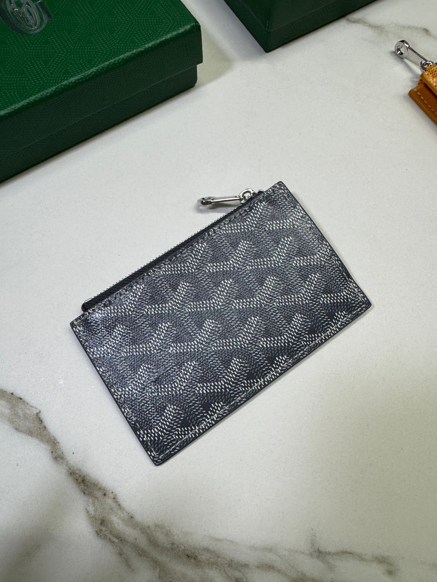 GOYARD Bourbon Zipped Cardholder 灰色