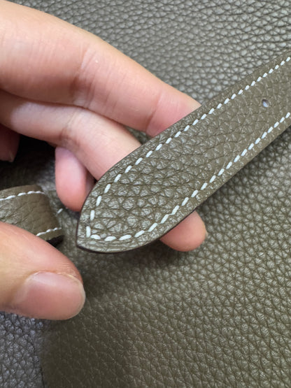 HERMES Halzan 25 大象灰金扣