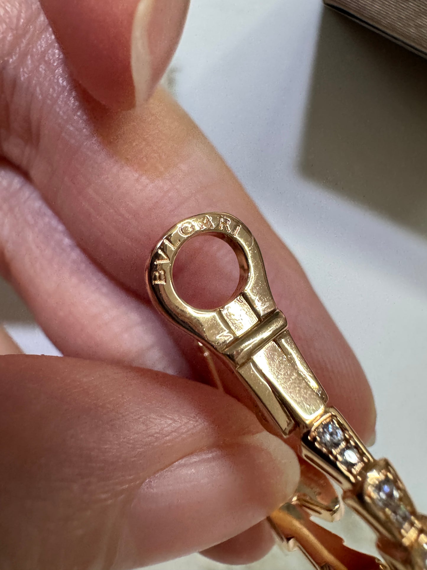 BVLGARI Serpenti 玫瑰金色滿鑽耳環