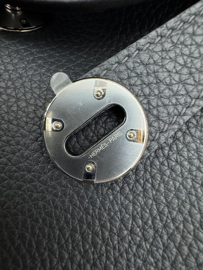 HERMES Lindy 26 石板灰銀扣 85 Ardoise TC PHW