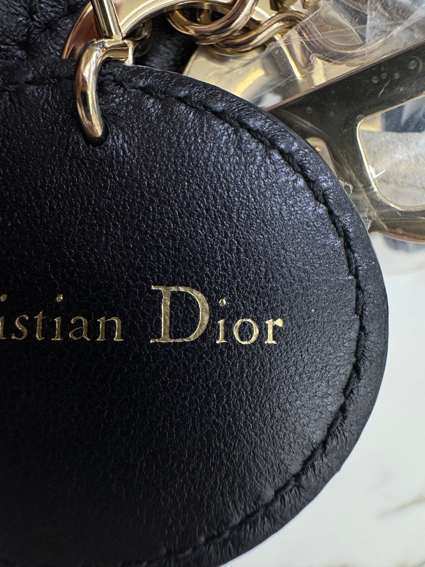 DIOR Mini Lady Dior 黑色羊皮
