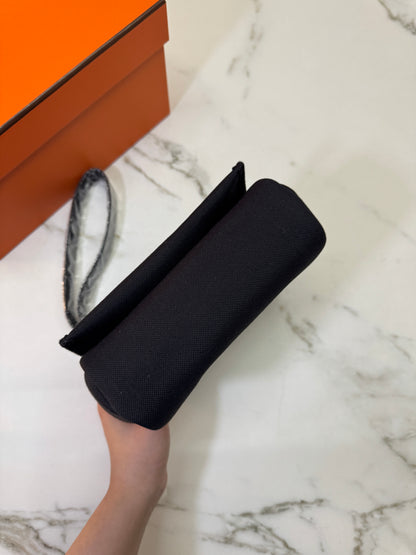 HERMES Mini Herbag 黑銀