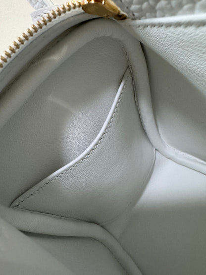 HERMES Mini Lindy II 純白色TC 金扣 GHW