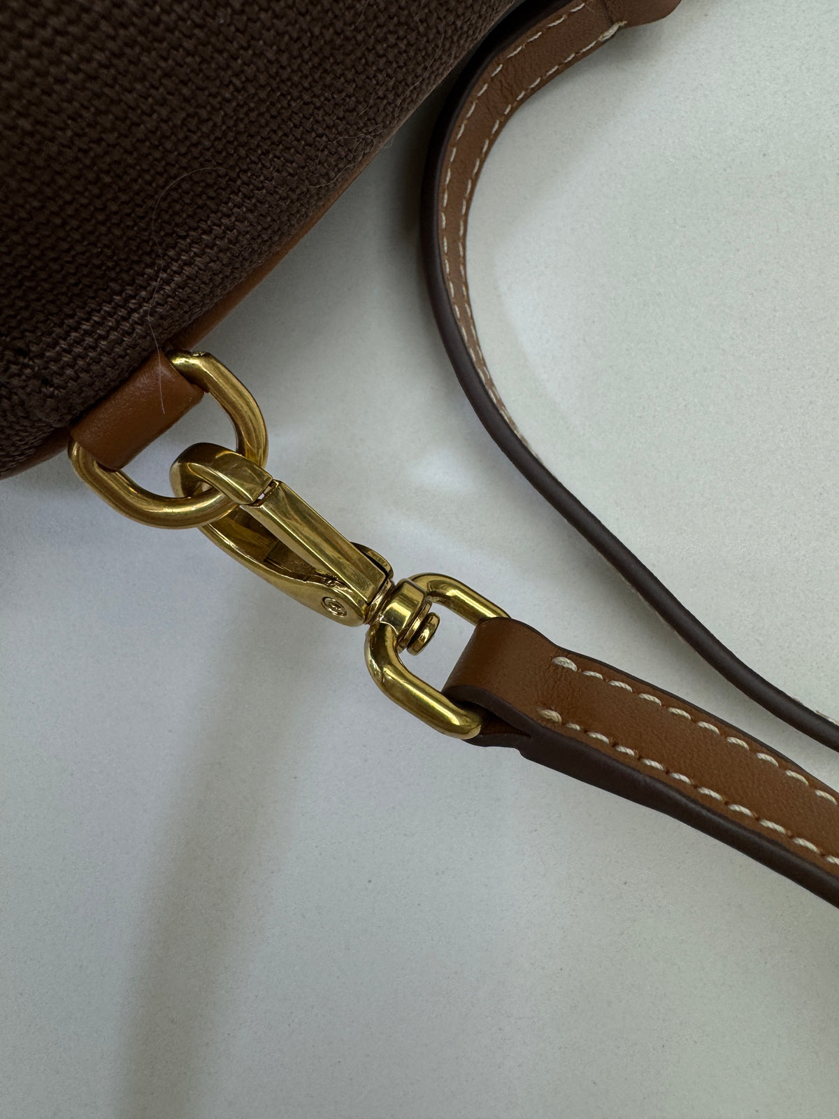 MIU MIU Backpack Canvas 深棕