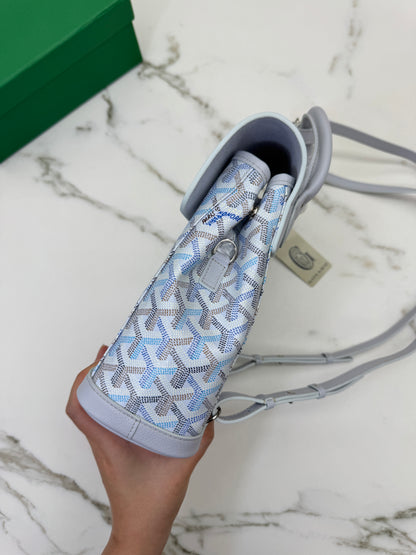 GOYARD 冰川藍 Mini Alpin Backpack Polar Blue