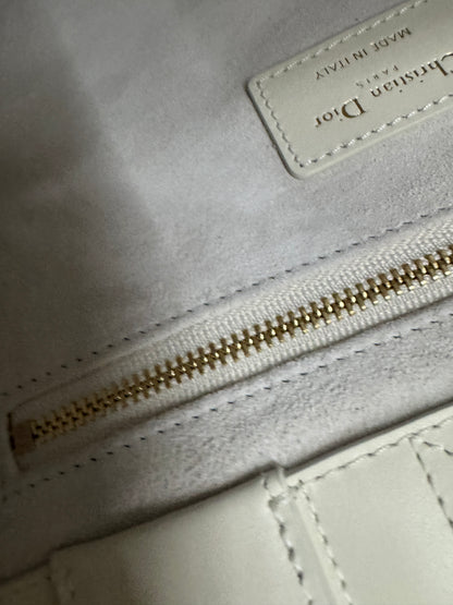 DIOR 全皮 Book Tote 奶白色小號