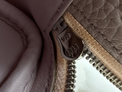 HERMES Mini Lindy 夢幻紫銀扣