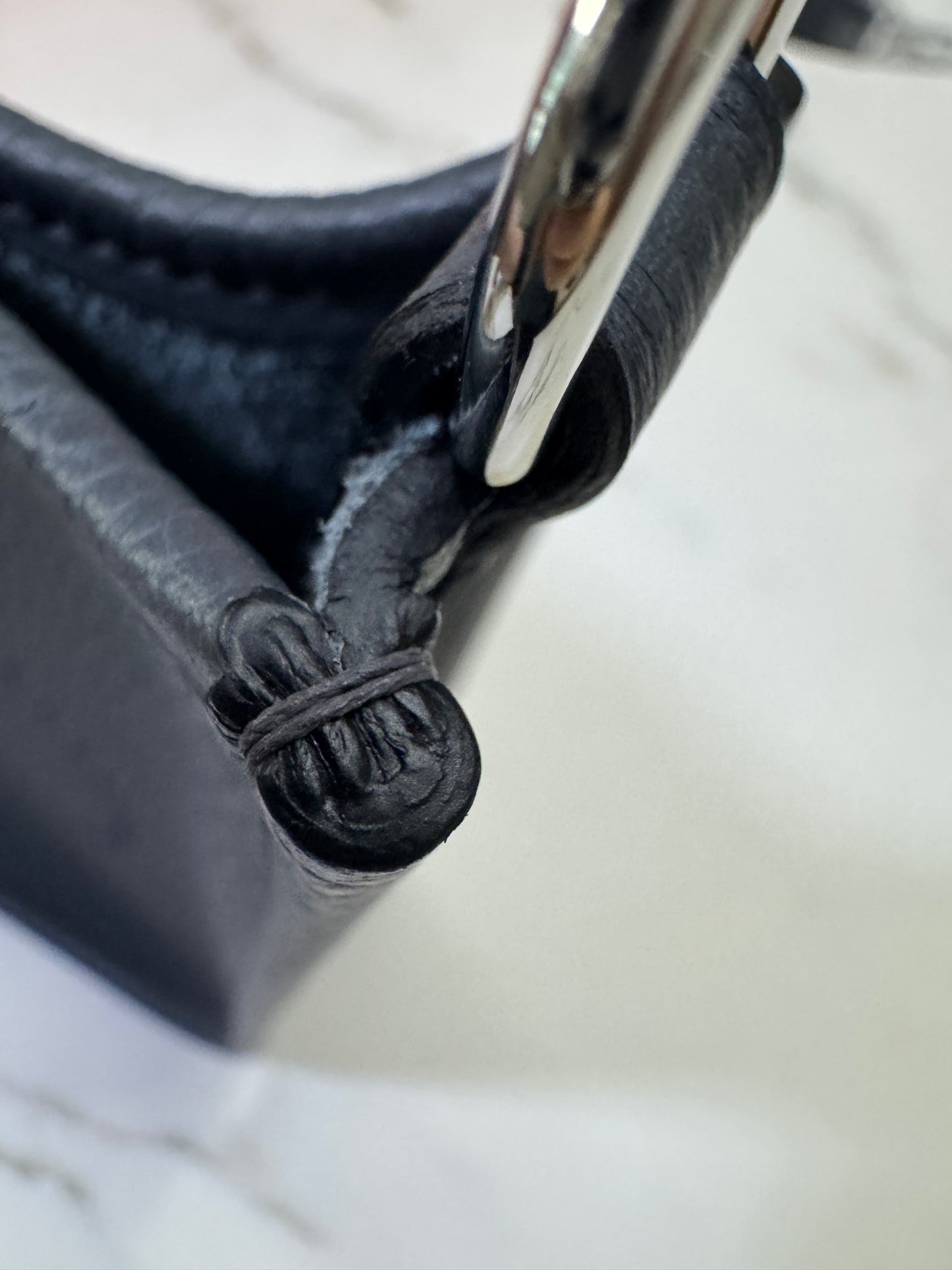 HERMES Mini Evelyn 石板灰銀扣 85 Ardoise PHW