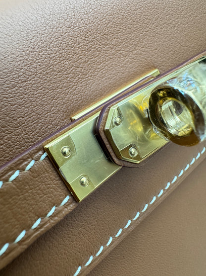 HERMES Kelly Danse 金棕色金扣 Swift Gold GHW