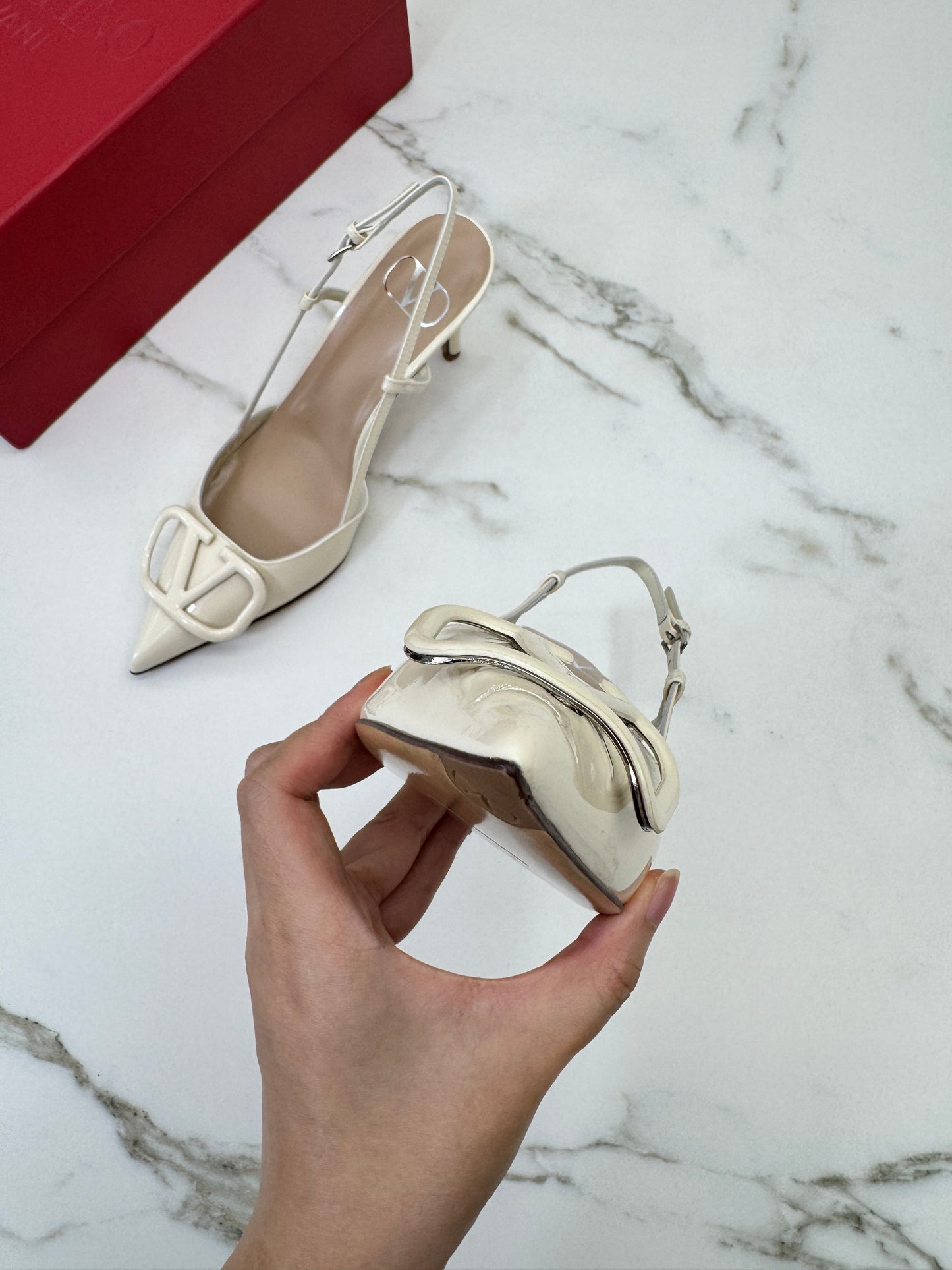 VALENTINO Vlogo Signature Slingback 8cm