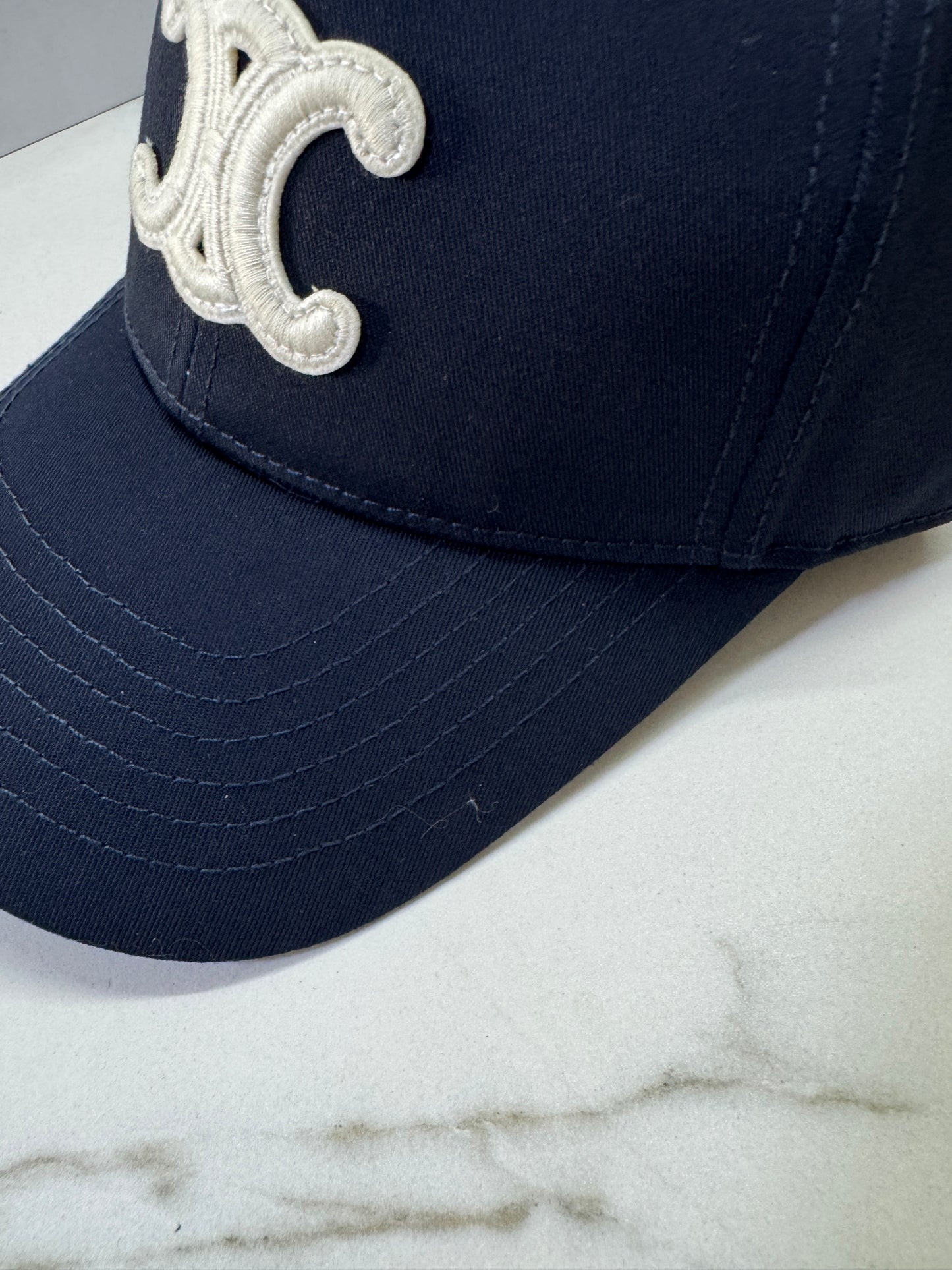 CELINE 凱旋門鴨舌帽 藏藍色