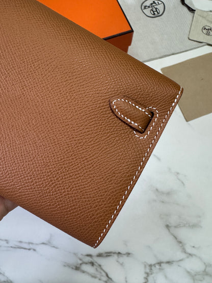 HERMES Kelly to-go 金棕色金扣 Epsom Gold GHW