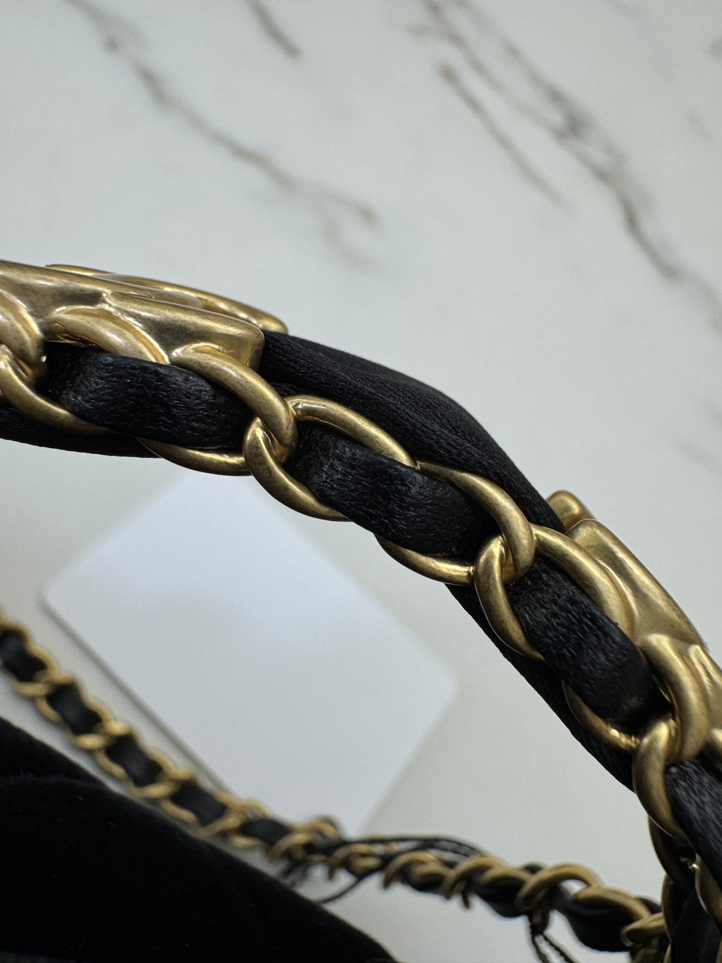 CHANEL 25K 蝴蝶結絲絨 Mini CF Top Handle