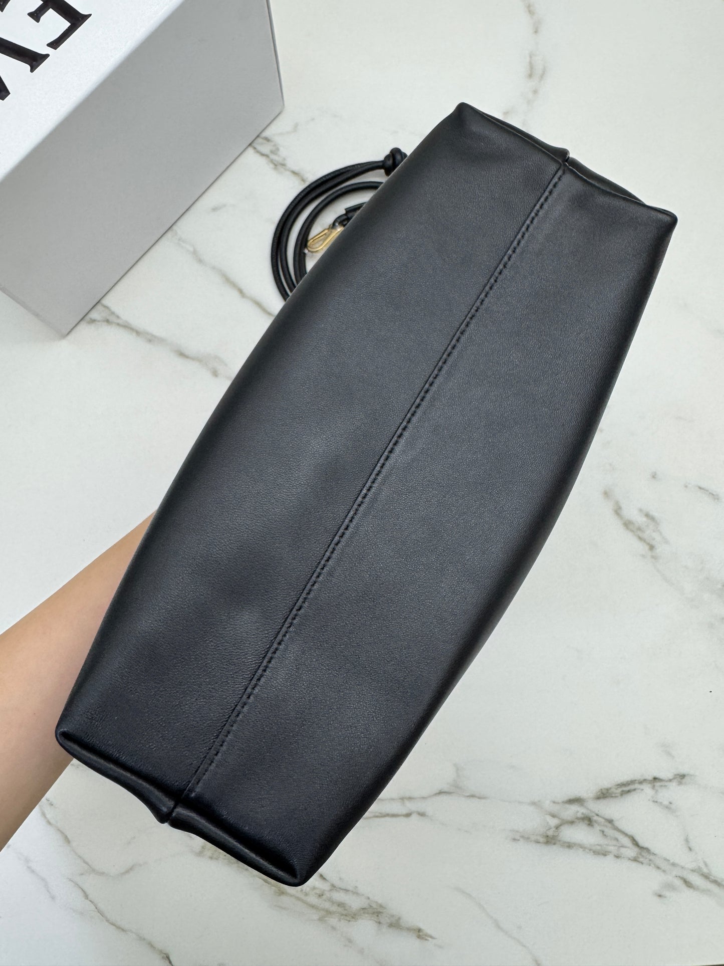 LOEWE Flamenco Purse Mellow Nappa Lambskin Black Medium