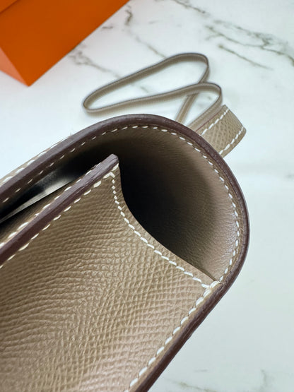 HERMES Constance Elan 大象灰銀扣 Epsom Etoupe PHW