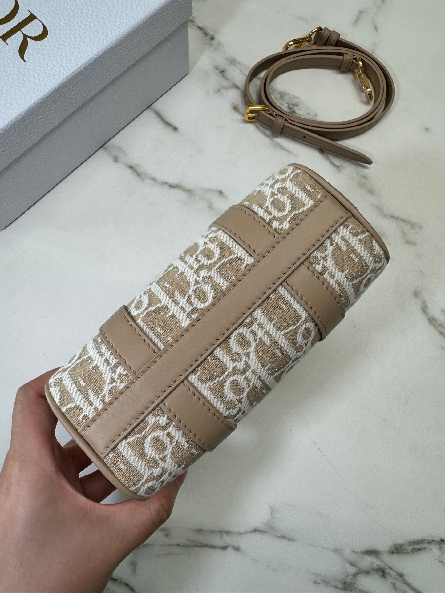 DIOR Groove Mini 奶茶色老花