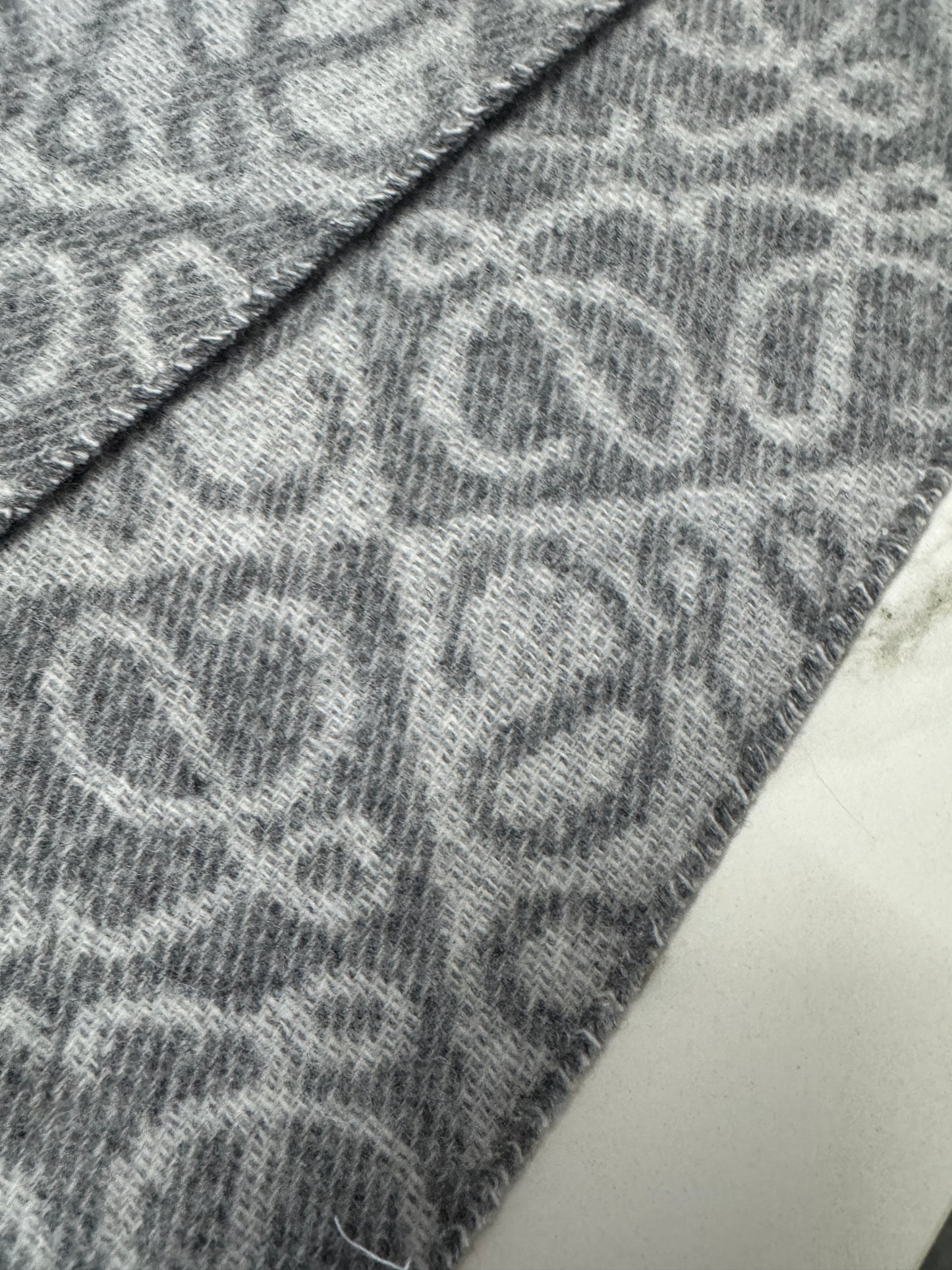 LOEWE Scarf 淺灰 3D Logo 180cm