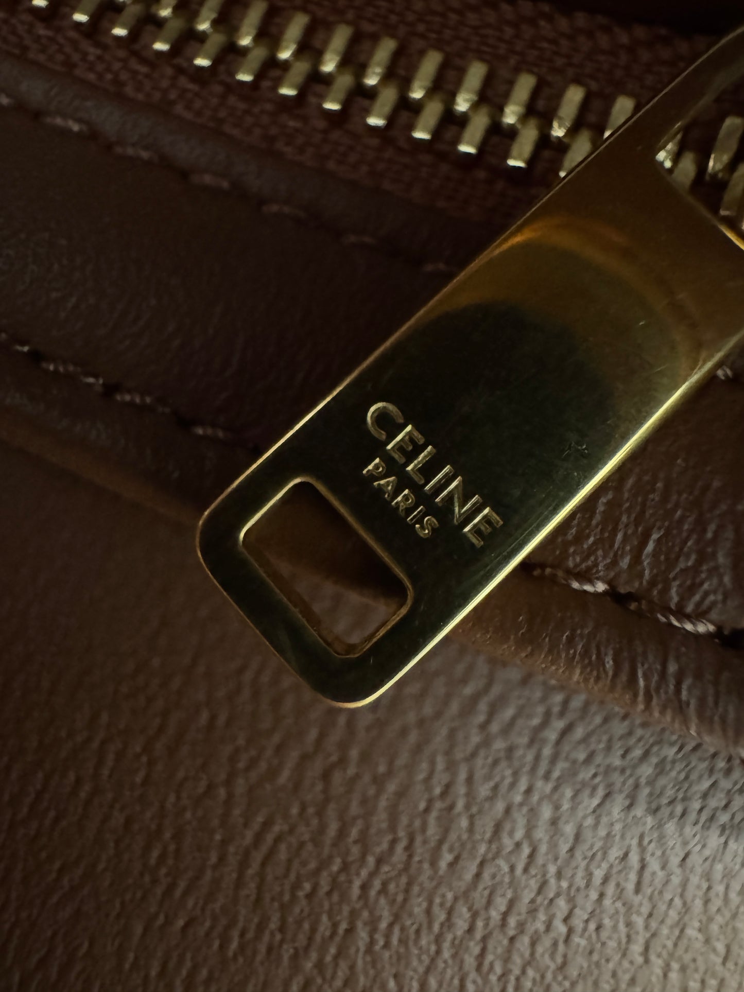 CELINE Triomphe Besace 凱旋門馬鞍包 老花Canvas