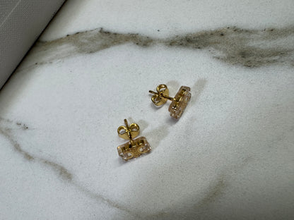 CELINE 凱旋門 透明耳環