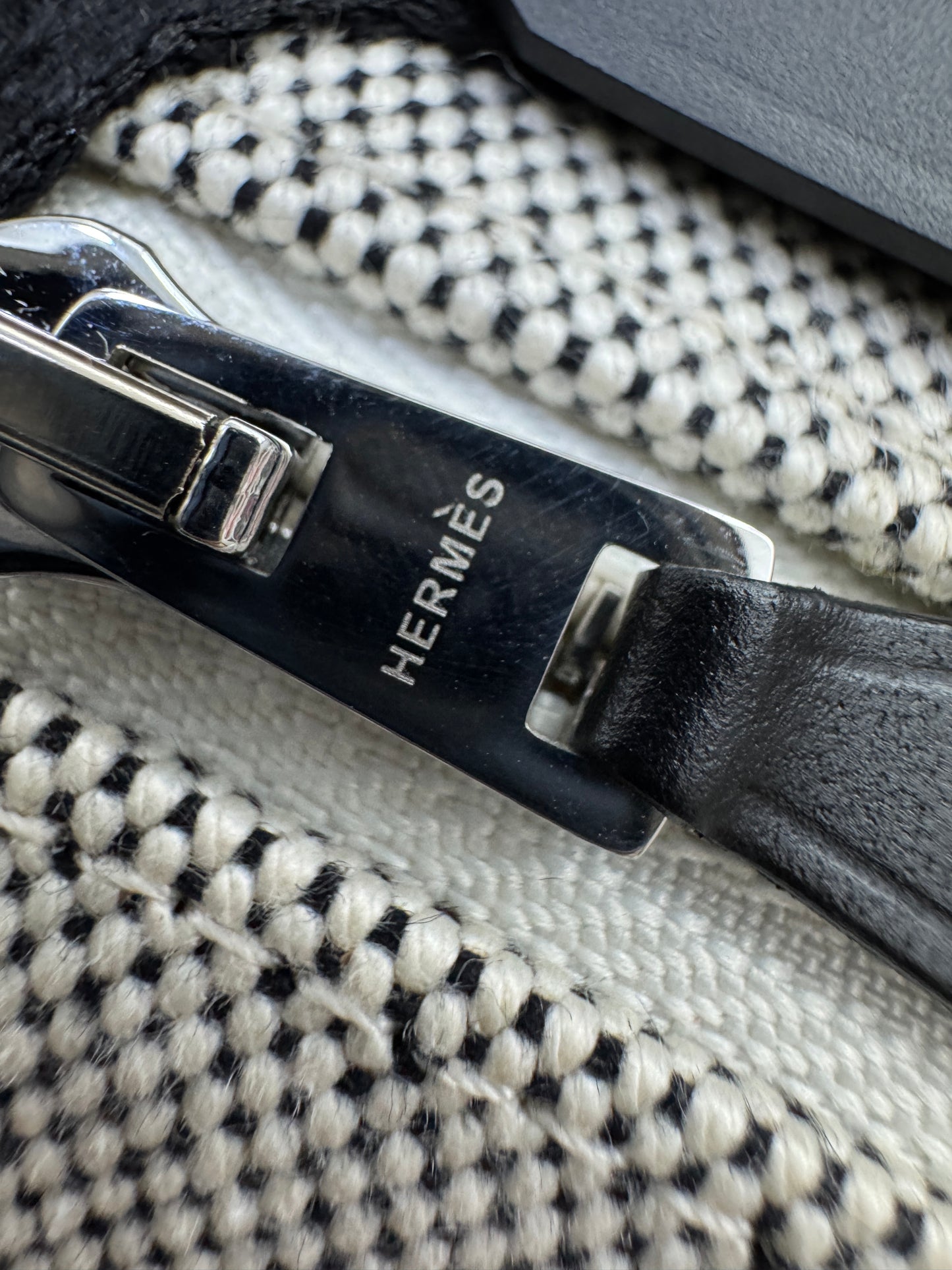 HERMES Mini Herbag 熊貓黑扣