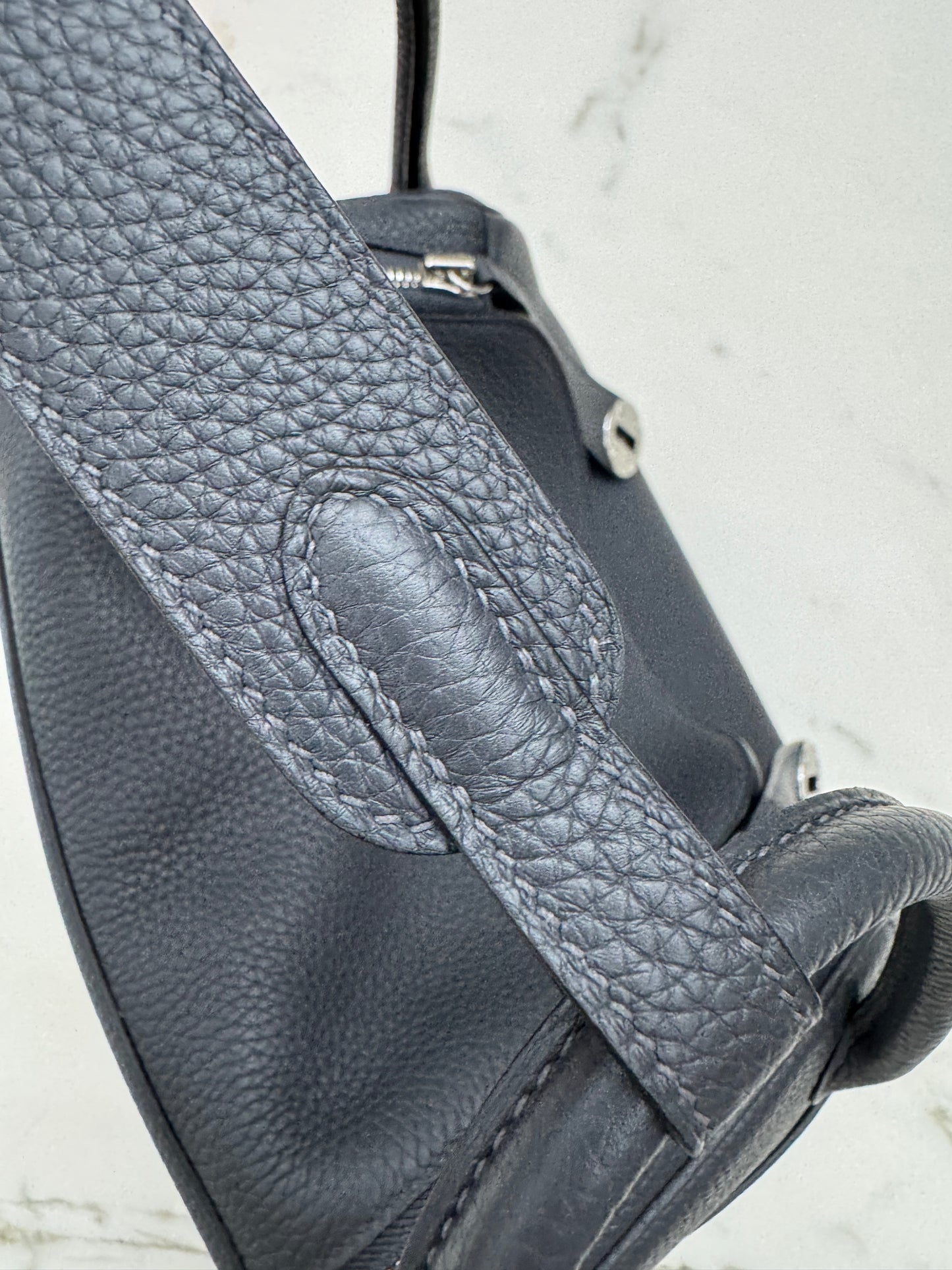 HERMES Lindy 30 石墨灰銀扣 TC 88 Graphite PHW
