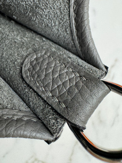 HERMES Mini Evelyne 積雨雲灰銀扣 Gris Meyer PHW