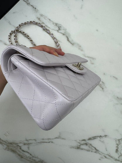 CHANEL 21S 淺粉紫 Classic Flap Small CF23 Liliac