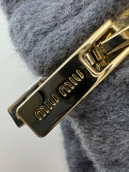 MIU MIU 25FW 灰色羊毛外套