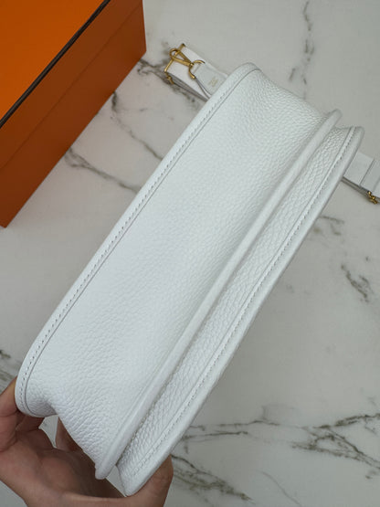 HERMES Evelyn29 新白色金扣 0U New White GHW