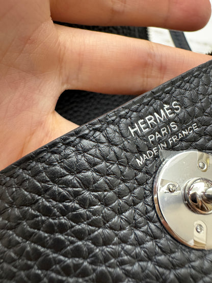 HERMES Mini Lindy 一代 黑銀 Noir PHW
