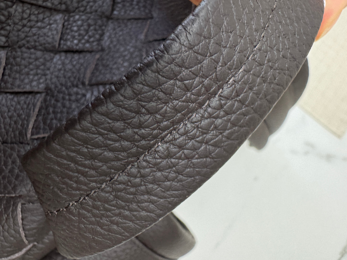 BV Intrecciato Backpack Grained Calfskin Fondant