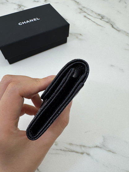CHANEL CF Cardholder 黑銀牛