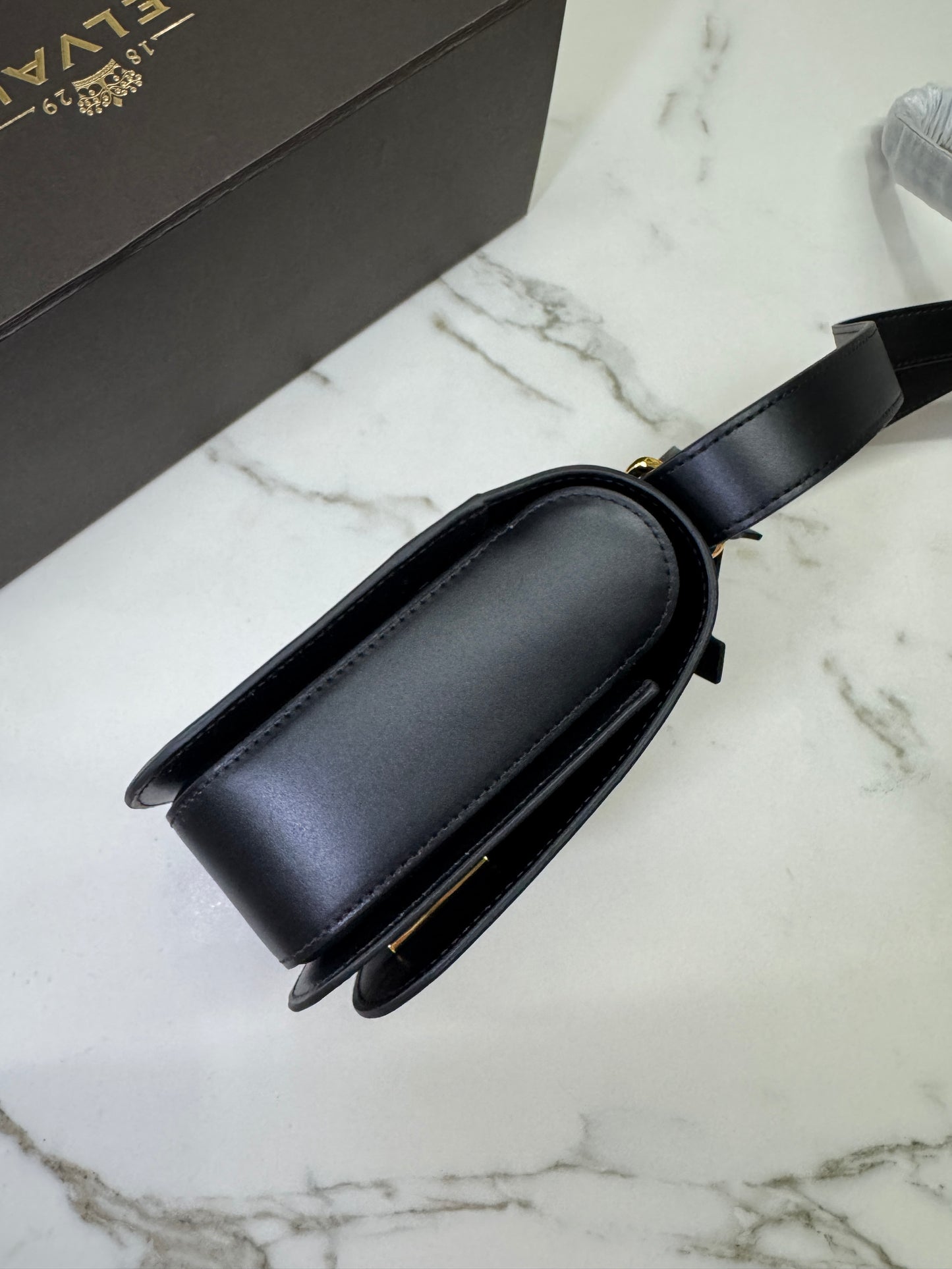 DELVAUX Lingot Shinny Calfskin