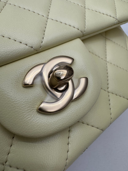 CHANEL Mini CF20 25S小雞黃 Lambskin