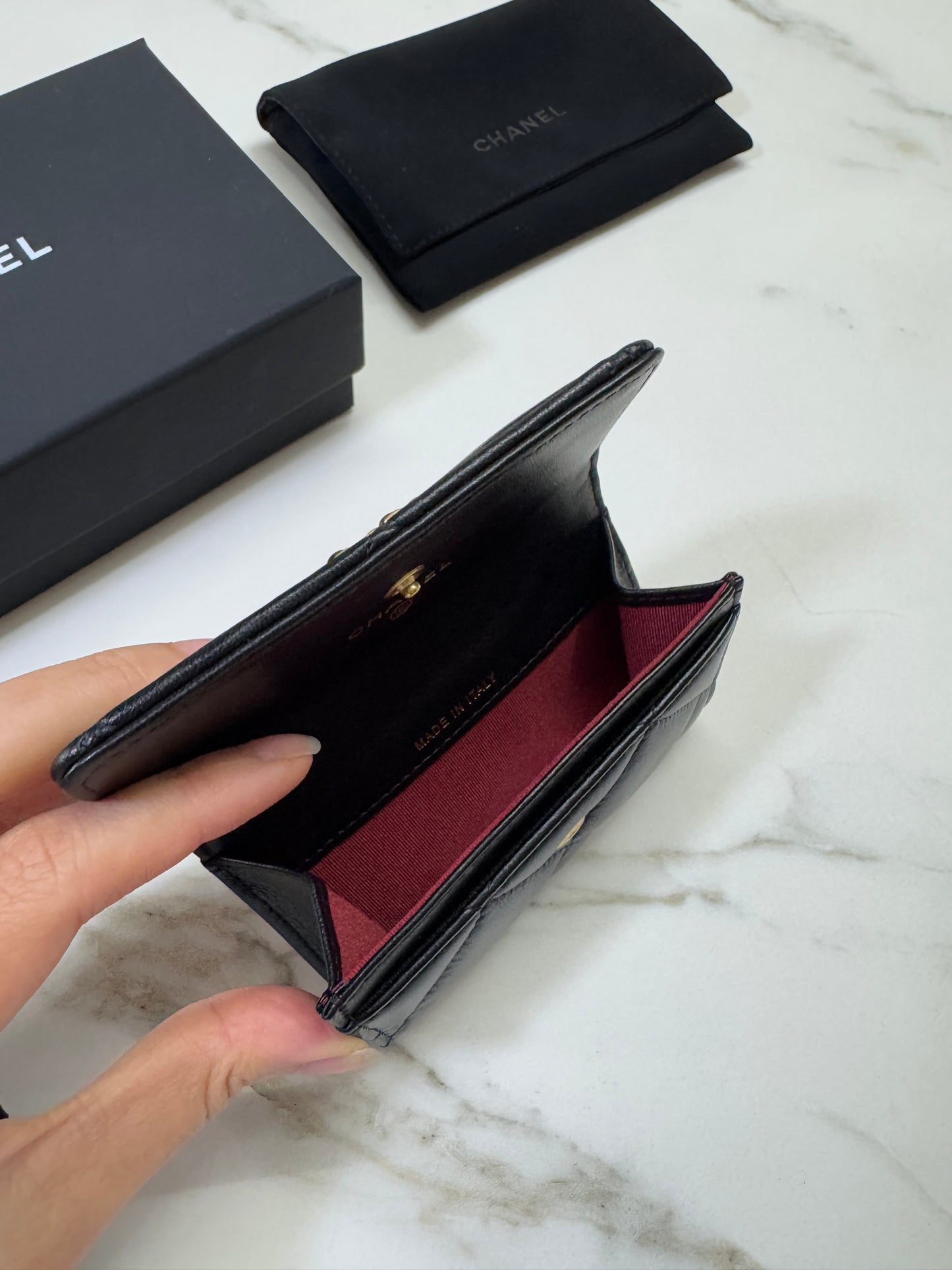 CHANEL 19 Card Holder