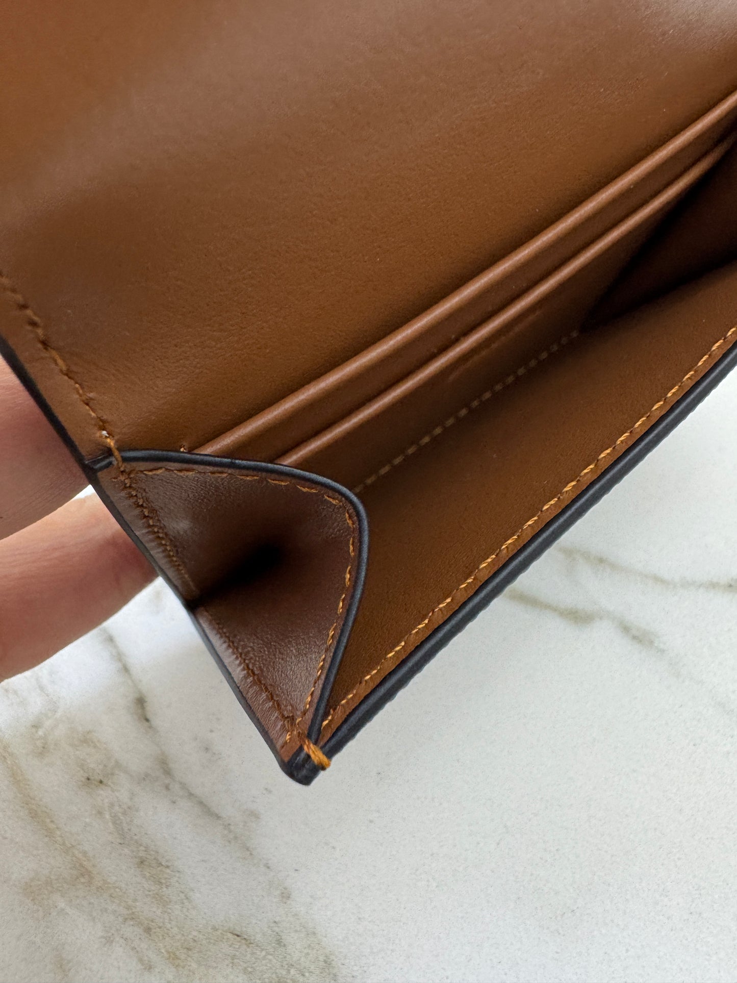 CELINE Triomphe 老花帆布 Cardholder