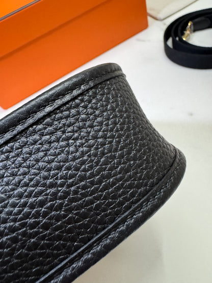HERMES Mini Evelyn Noir GHW