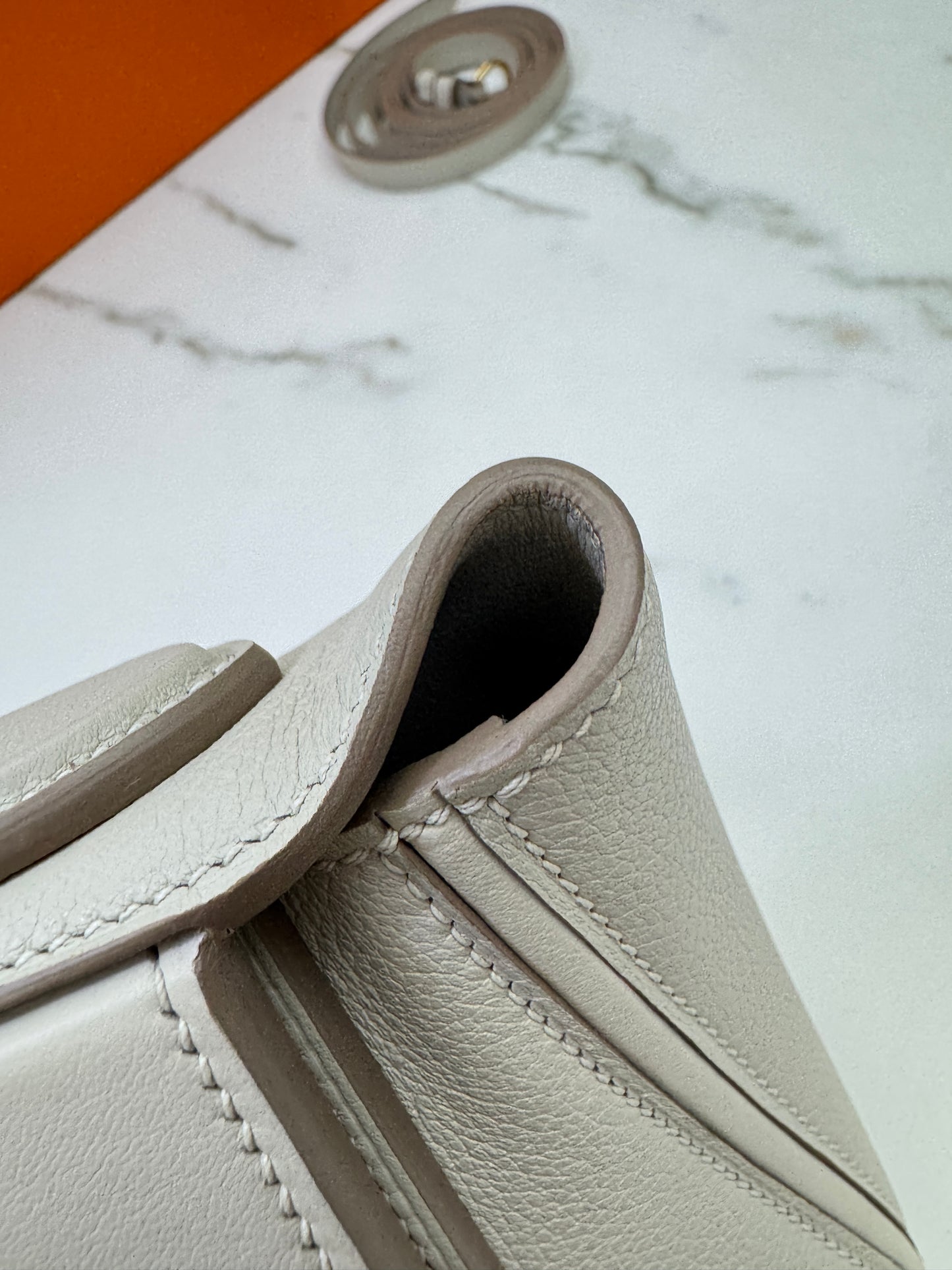 HERMES Mini 2424 冰川白金扣 Evercolor