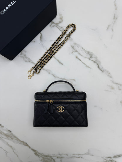 CHANEL 26C 菱格紋Logo LP盒子包