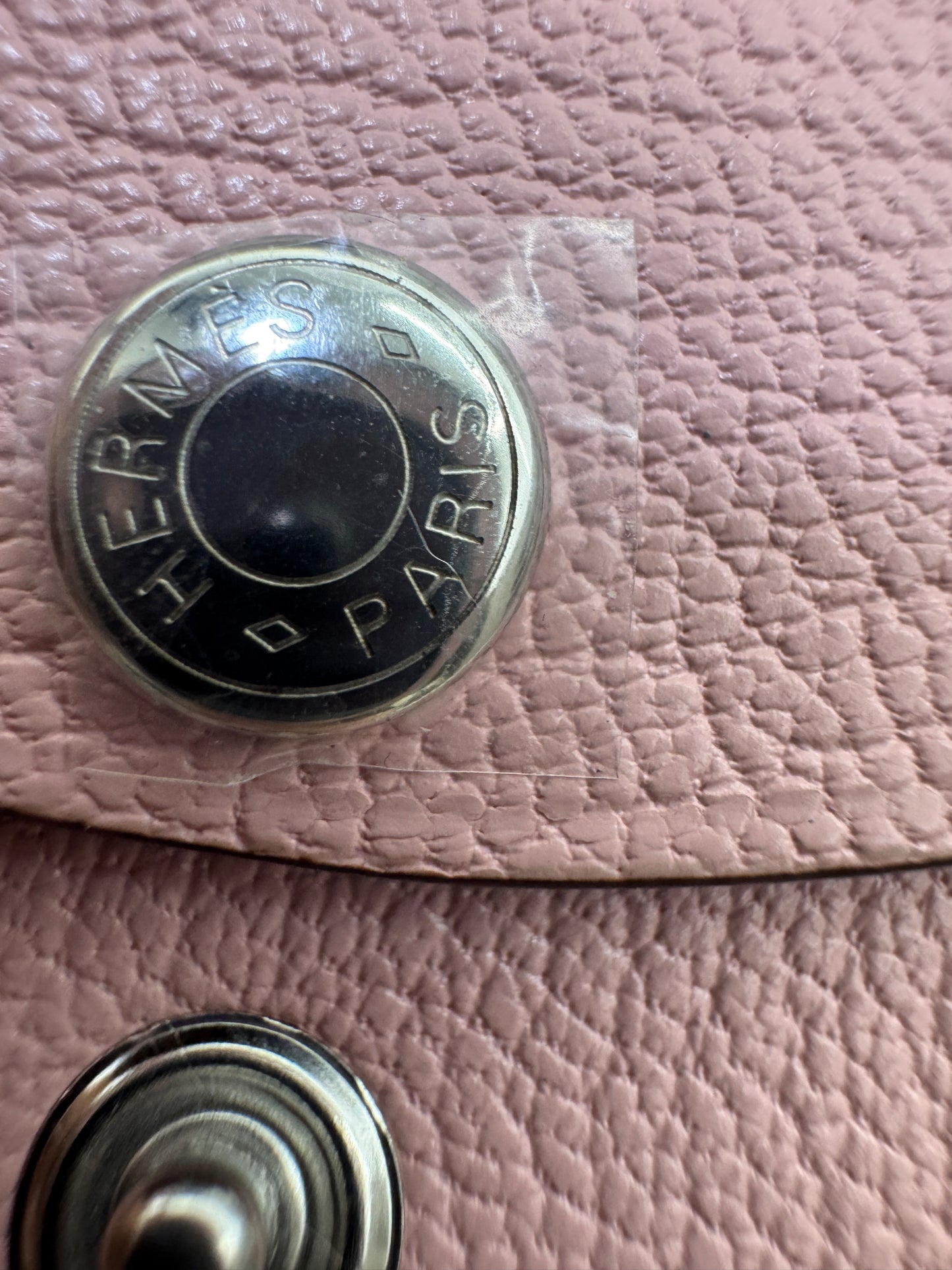 HERMES Calvi Duo 櫻花粉山羊皮 Rose Sakura