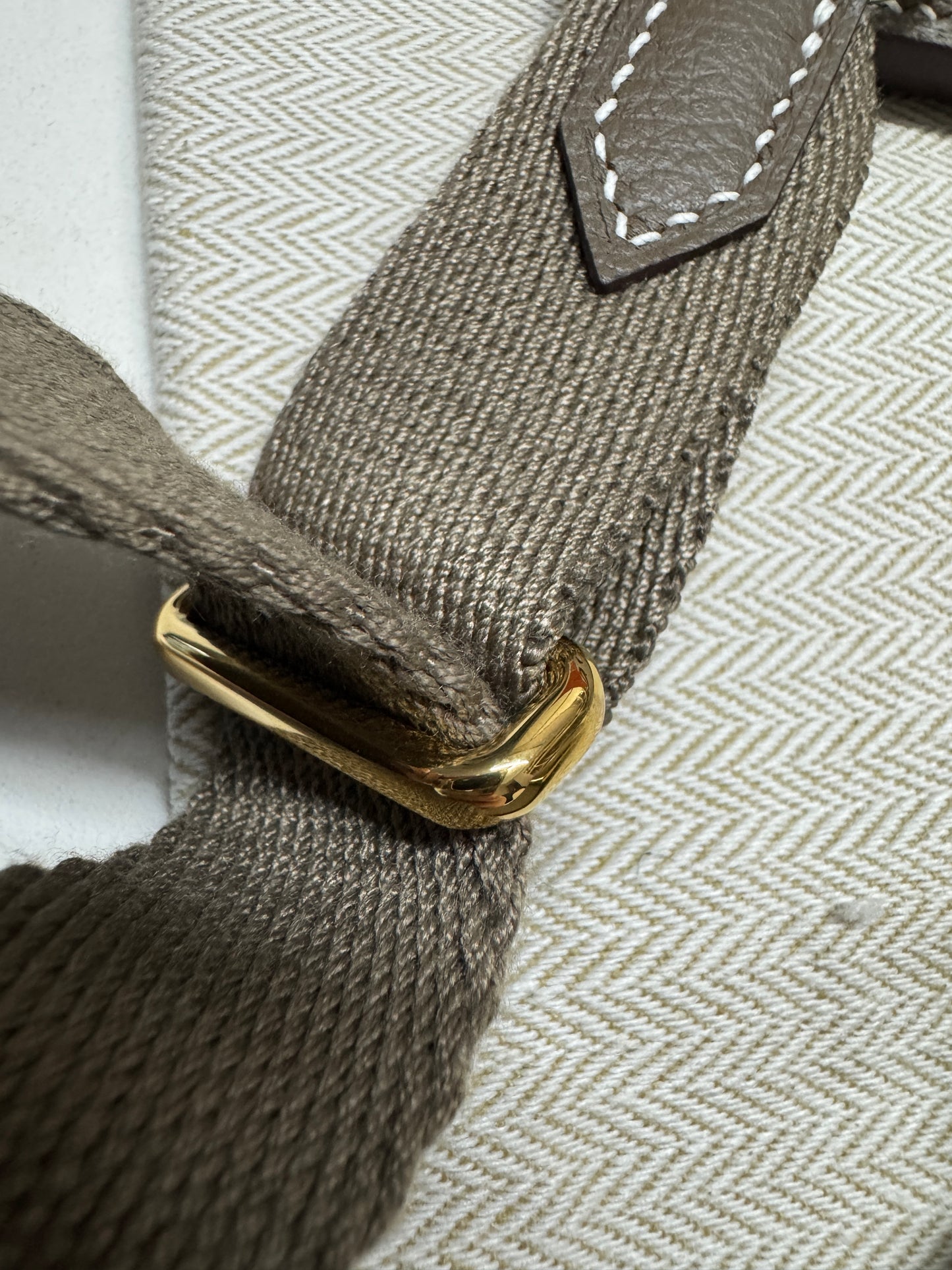 HERMES Jypsiere Mini 大象灰 金扣 evercolor 18 etoupe GHW
