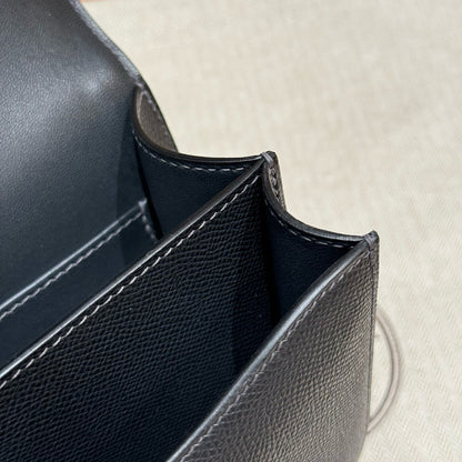 HERMES Mini Constance 鏡子款 黑銀 Epsom