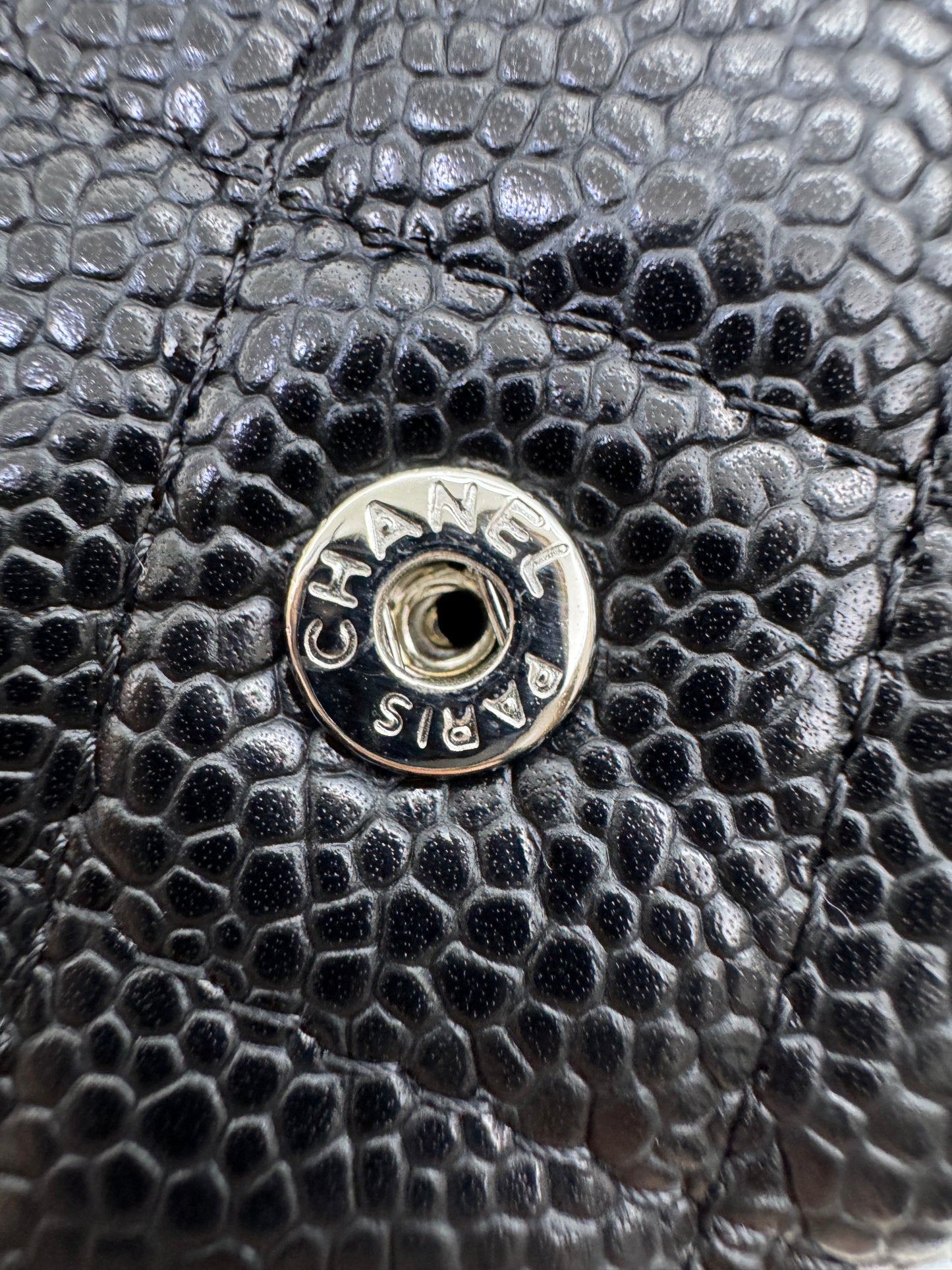 CHANEL CF Cardholder 黑銀牛